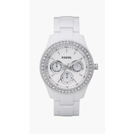 Watch strap Fossil ES1967 Plastic White 9mm